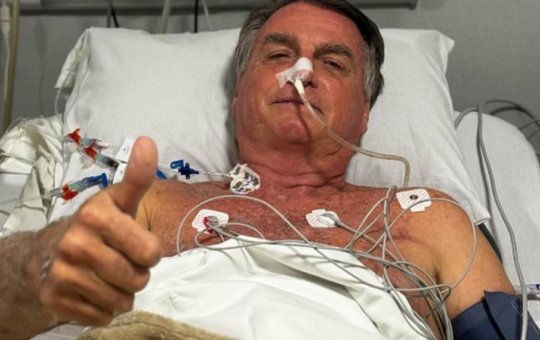Bolsonaro permanece internado com quadro estável, sem previsão de alta, informa novo boletim médico