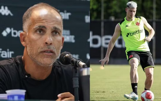 Técnico interino do Vasco critica jogador: 'Você gosta, eu não'