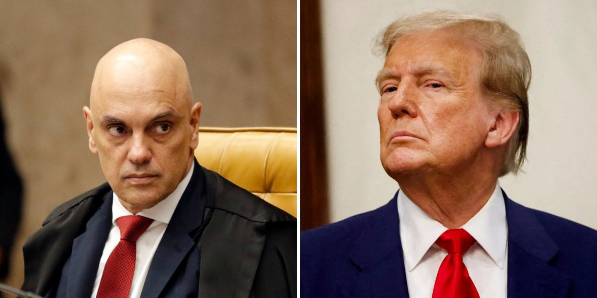Alexandre de Moraes e Donald Trump