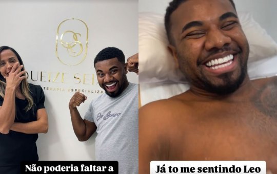 Davi Brito mostra resultado parcial da Lipo HD e brinca: "Já estou me sentindo o Léo Santana"