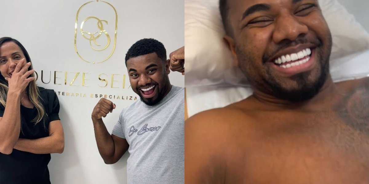 Davi Brito na revisão pós-cirúrgica