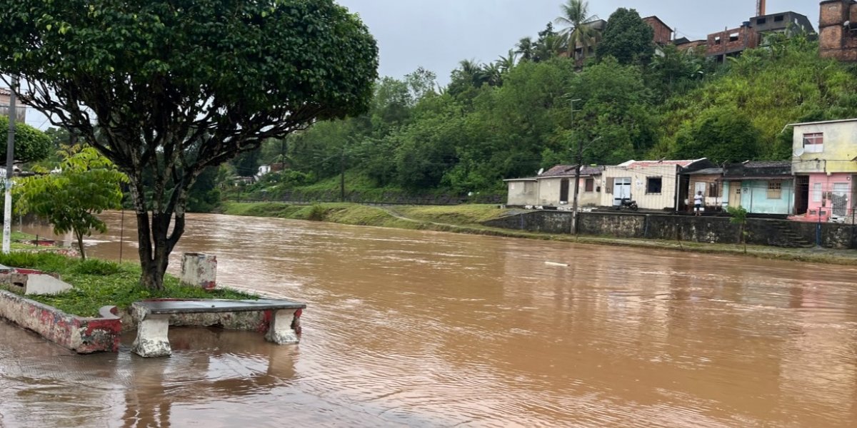 Cidade de Santo Amaro alagada