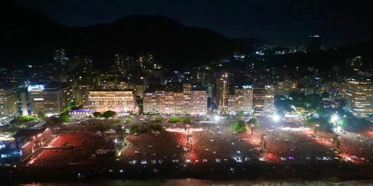 Show de Lady Gaga, em Copabacana