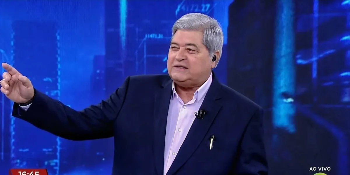 Datena durante transmissão do seu programa