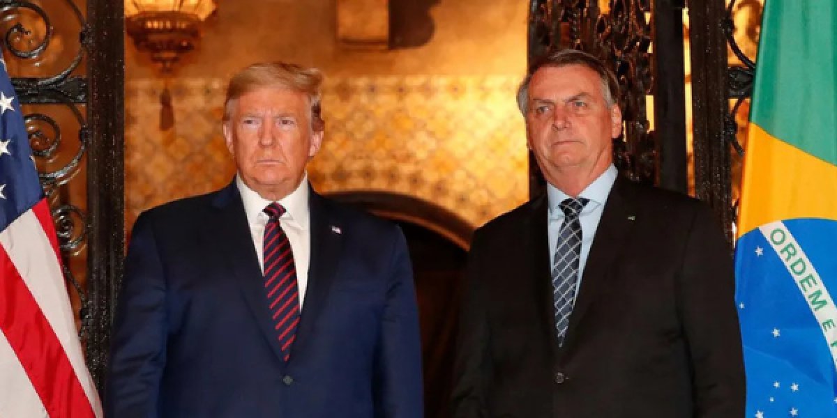 Bolsonaro e Trump em encontro