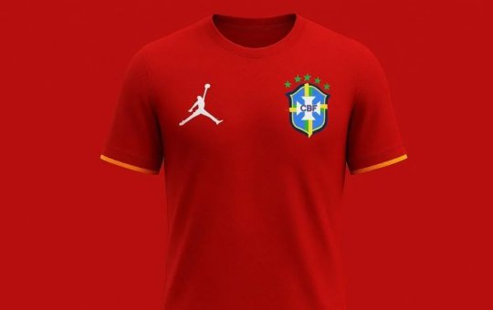 Possível camisa vermelha da seleção