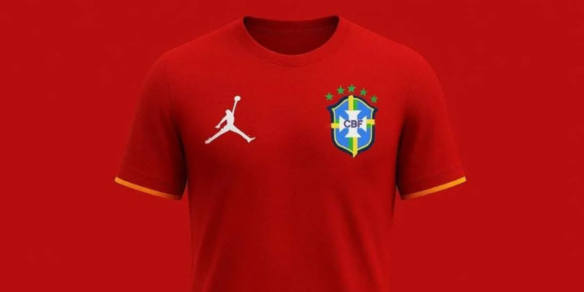 Possível camisa vermelha da seleção