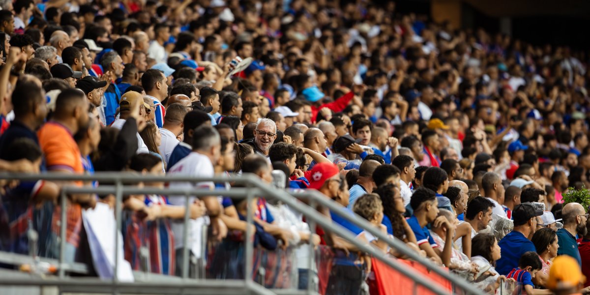 Média de público do Bahia em 2025 é de mais de 31 mil pessoas