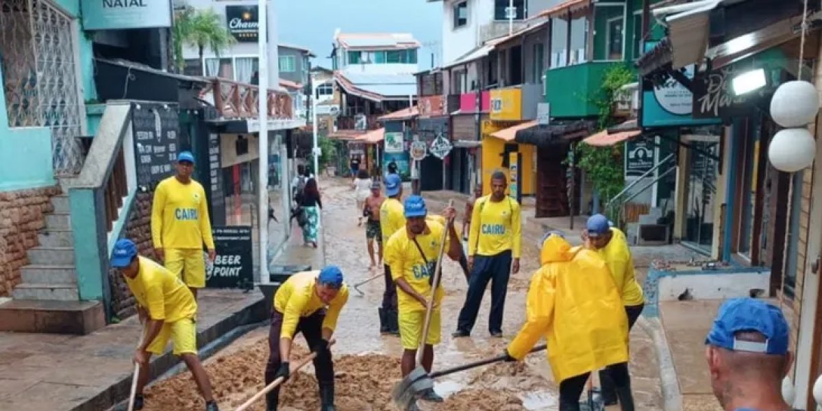 Fortes chuvas causam interdições e deslizamentos em Morro de São Paulo