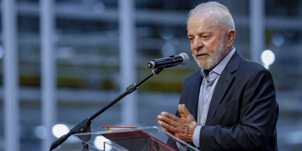 Presidente Lula durante discurso