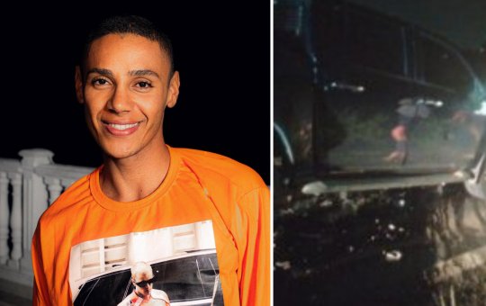 Influenciador Ney Lima sofre acidente na BR-116; Hilux ficou destruída