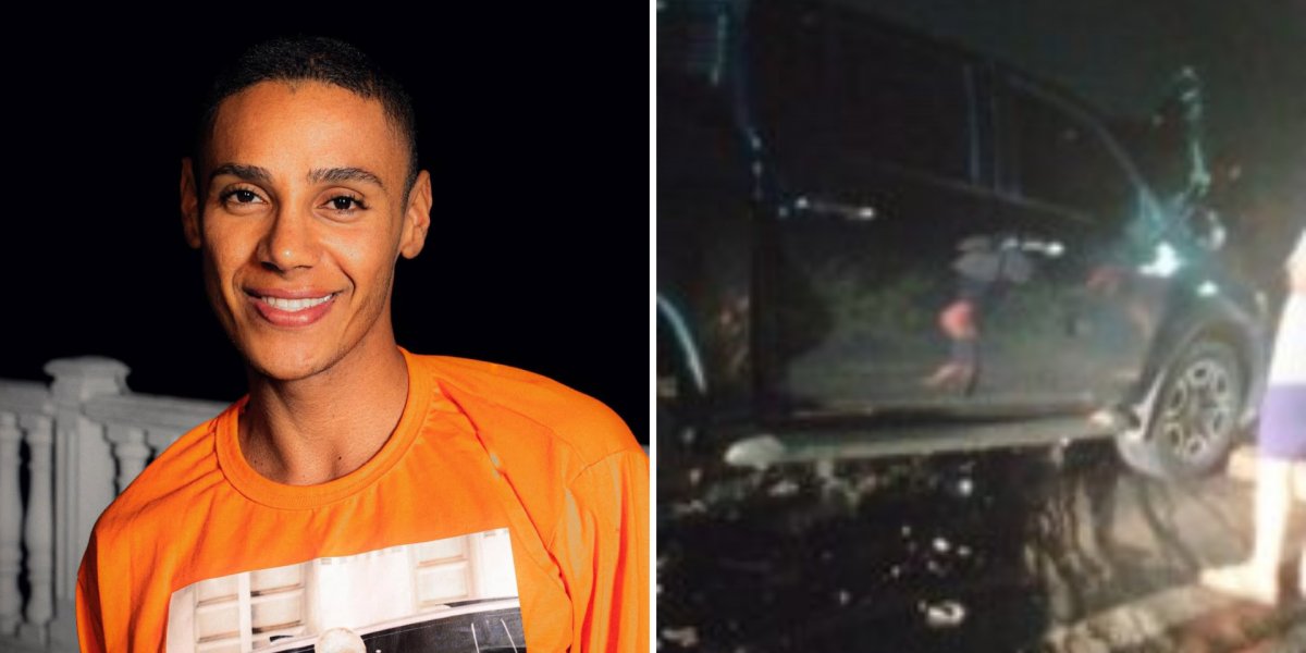 Influenciador baiano Ney Lima sofre acidente de carro na BR-116