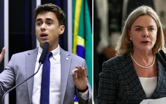 Nikolas e Gleisi trocam farpas no X sobre o escândalo de fraude no INSS; confira