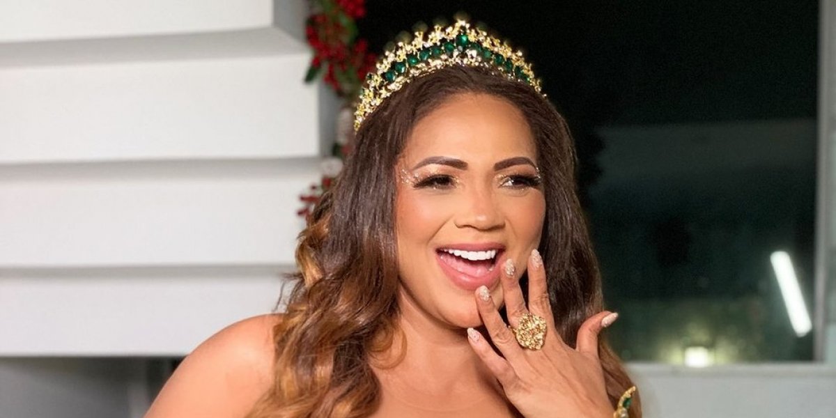 Empresária Darlin Ferrattry durante o Carnaval