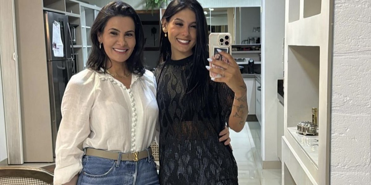 Ana Castela e sua mãe Michele Castela, juntas em uma foto