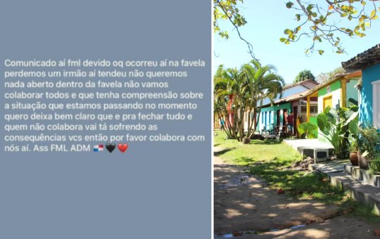 Facção 'Anjos da Morte' declara toque de recolher em Caraíva após a morte de seu líder