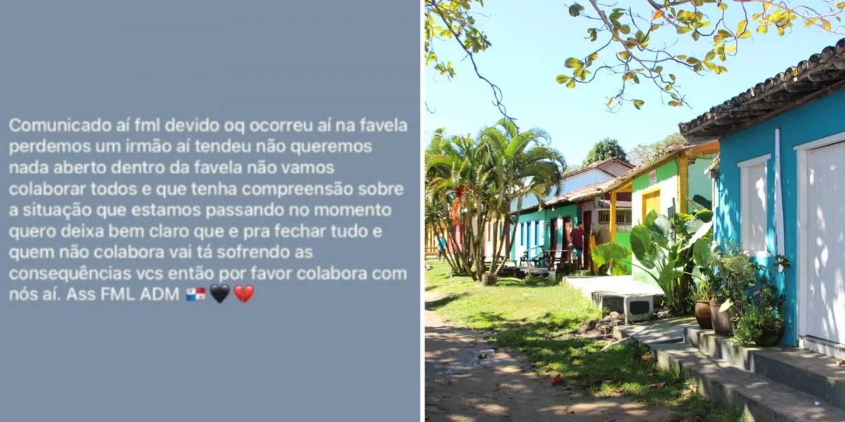 Facção 'Anjos da Morte' declara toque de recolher em Caraíva após a morte de seu líder