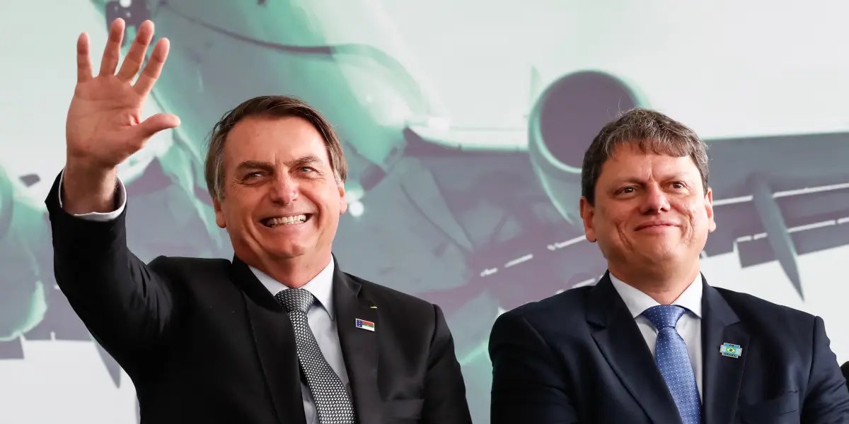 Bolsonaro com Tarcísio de Freitas