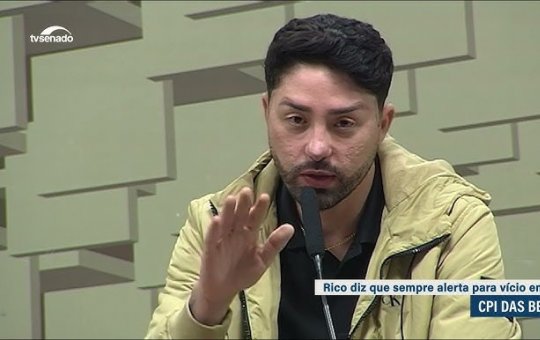 Rico Melquiades explica origem de patrimônio em CPI das Bets: “Dinheiro que eu vinha juntando”
