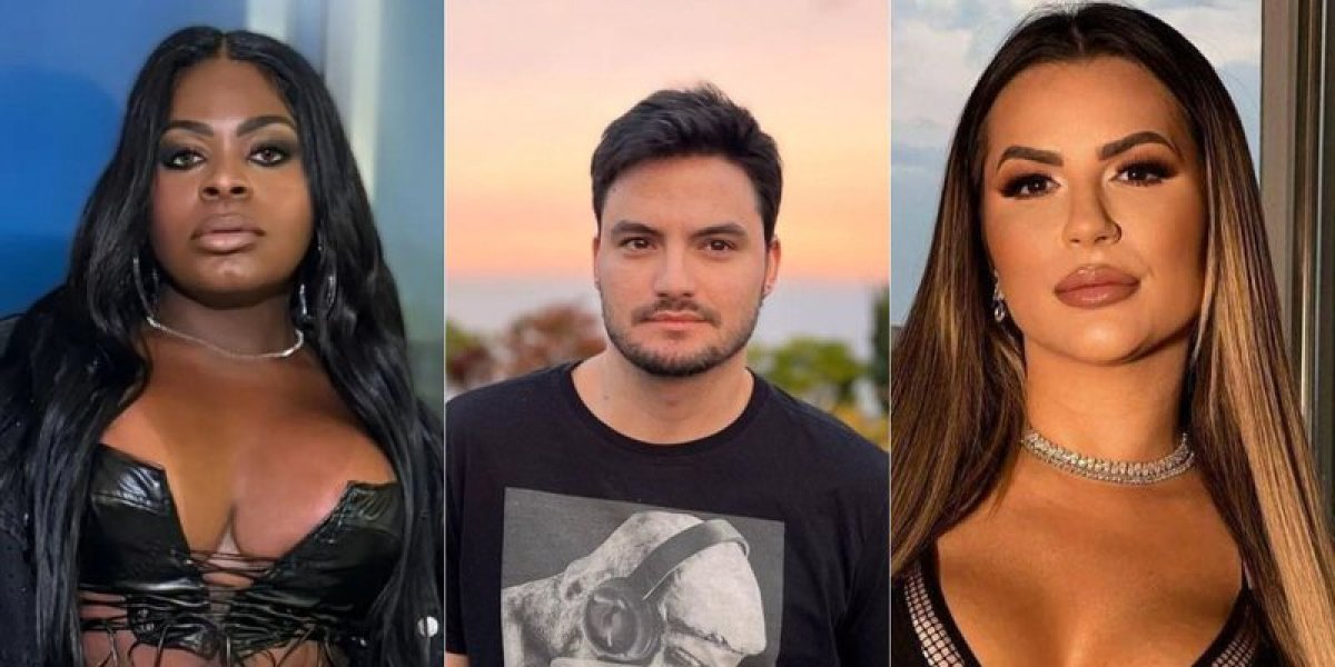 Jojo Todynho (esquerda), Felipe Neto (centro), Deolane Bezerra (direita)