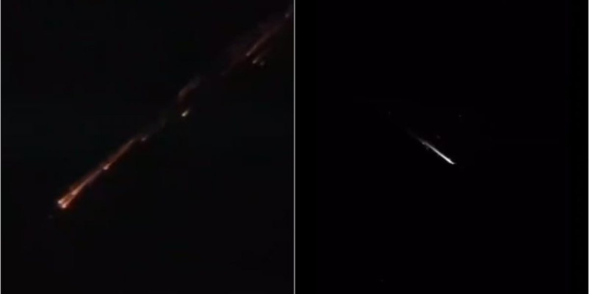 Bola de fogo avistada por moradores