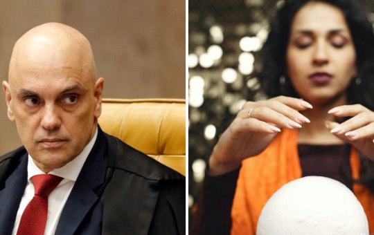 Vidente (imagem ilustrativa) prevendo sobre o futuro de Alexandre de Moraes