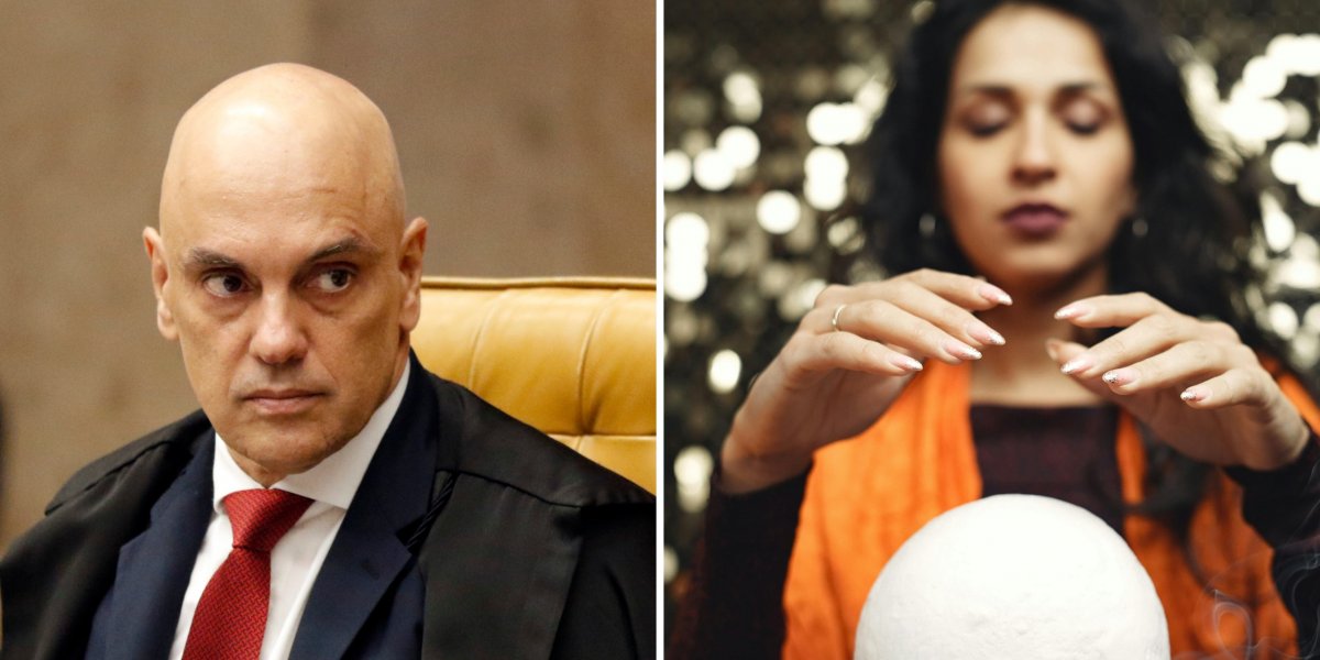 Vidente (imagem ilustrativa) prevendo sobre o futuro de Alexandre de Moraes