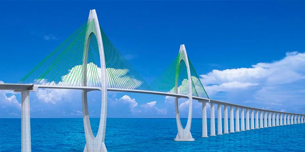 Maquete da ponte Salvador-Itaparica