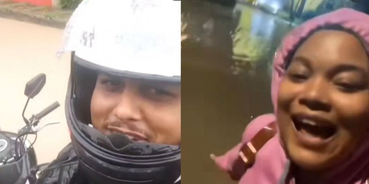 Moradores em Alagamento