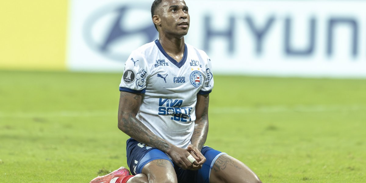 Jean Lucas em campo pelo Bahia