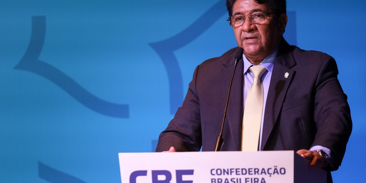 Ex-presidente Ednaldo Rodrigues durante evento da CBF