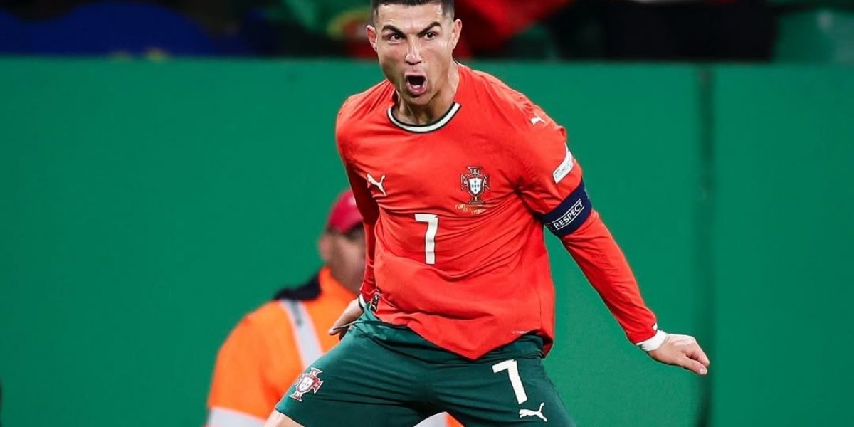 Cristiano Ronaldo em comemoração