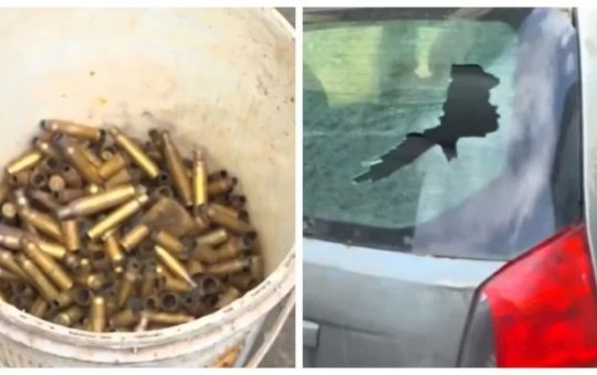 Moradores encontram cápsulas de munição após tiroteio entre facções no bairro de Bom Juá, em Salvador