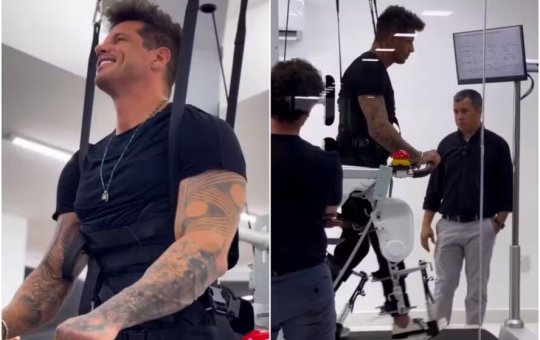 Fernando Fernandes volta a andar após 14 anos com ajuda da tecnologia