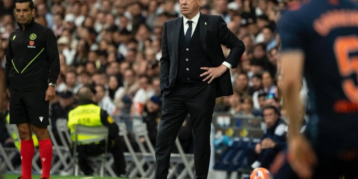 Carlo Ancelotti em jogo pelo Real Madrid