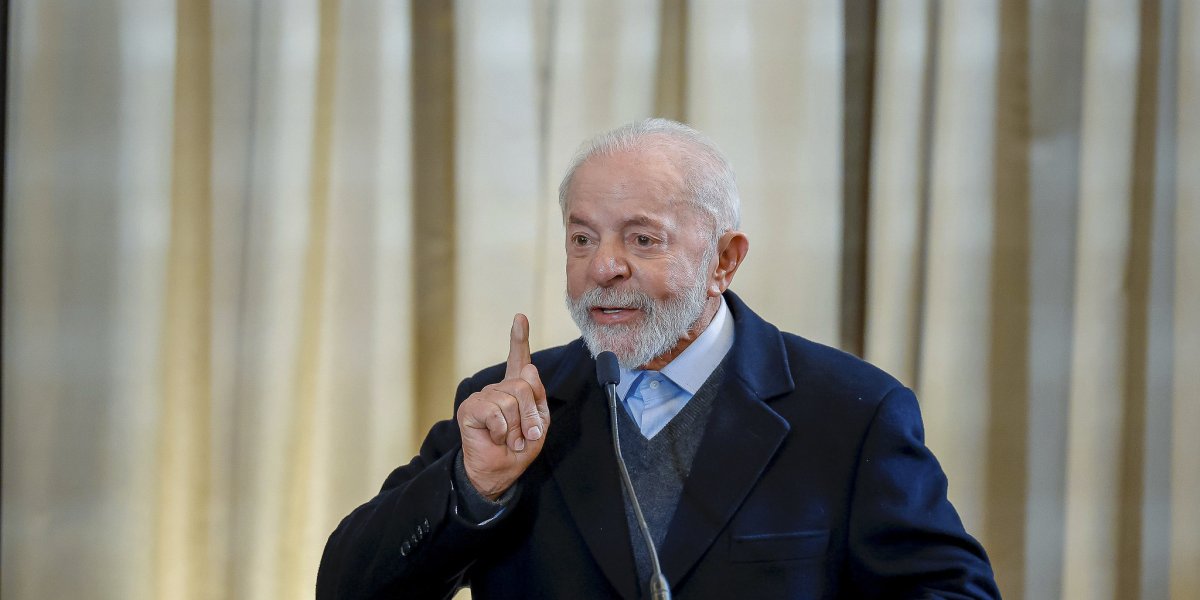 Presidente Lula durante discurso