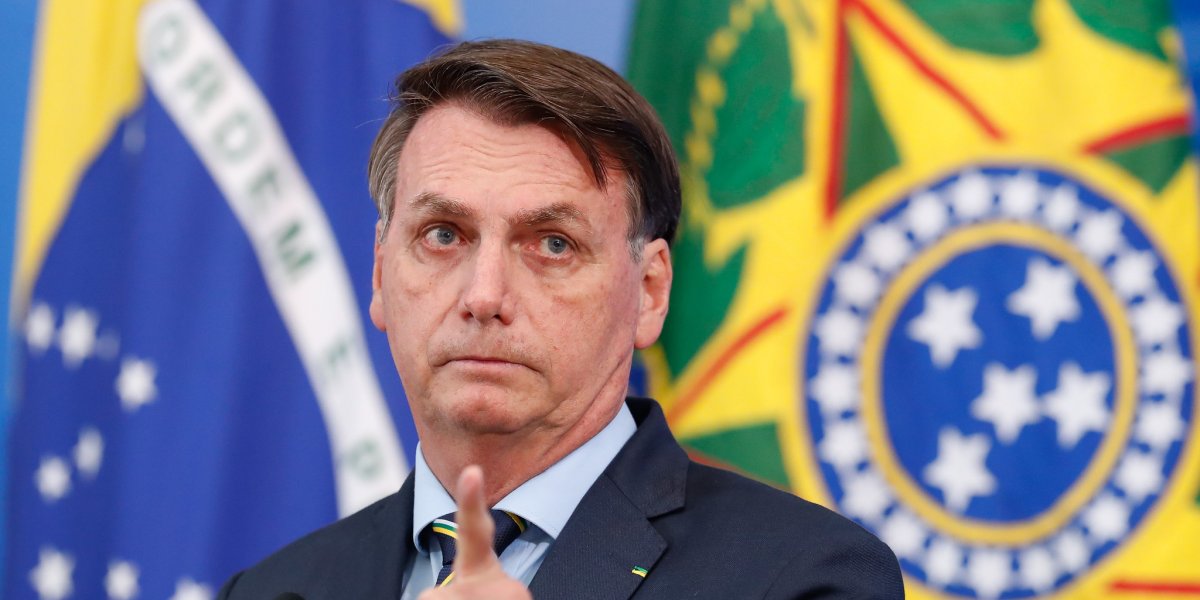 Ex-presidente Jair Bolsonaro durante discurso