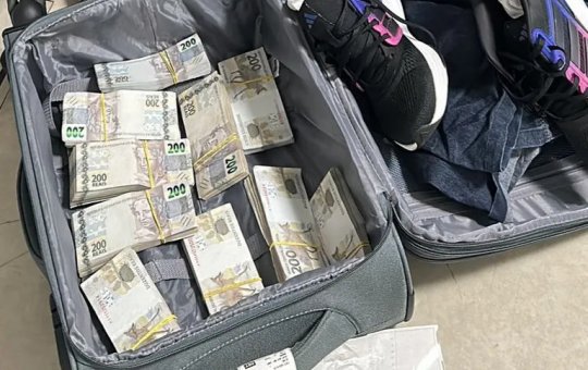 PF apreende mala com mais de R$1,2 milhão no aeroporto de Brasília