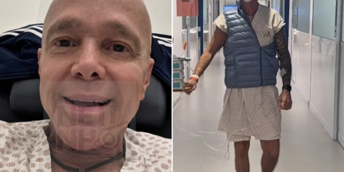 Cantor Netinho no hospital Aliança Star, em Salvador