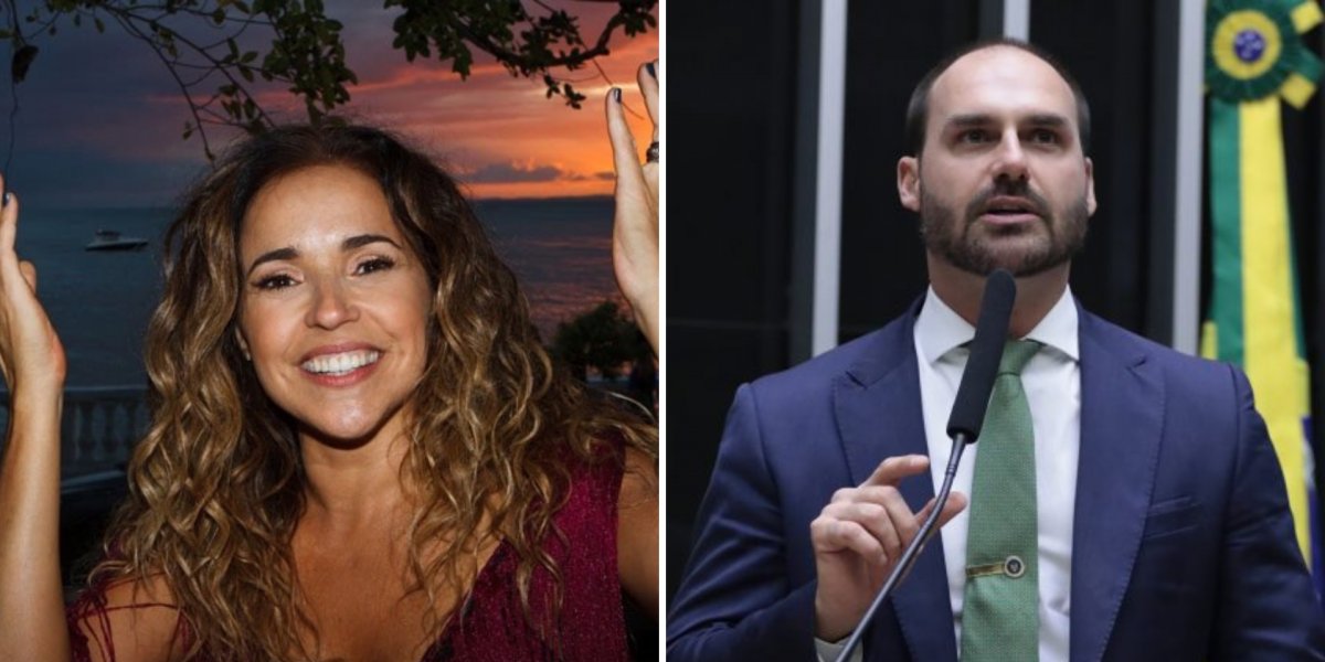 Daniela Mercury solicita ao STF celeridade em queixa-crime contra Eduardo Bolsonaro