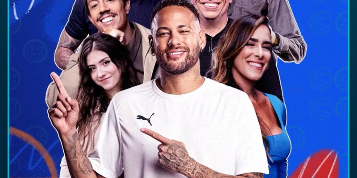 Neymar em divulgação de sua parceria com a Disney+