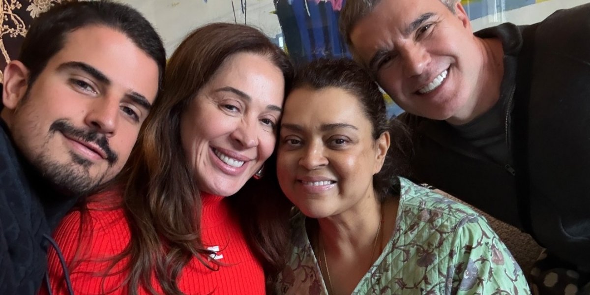 Da esquerda para a direita, Enzo Celulari, Claudia Raia, Preta Gil e Jarbas Homem de Mello em Nova York