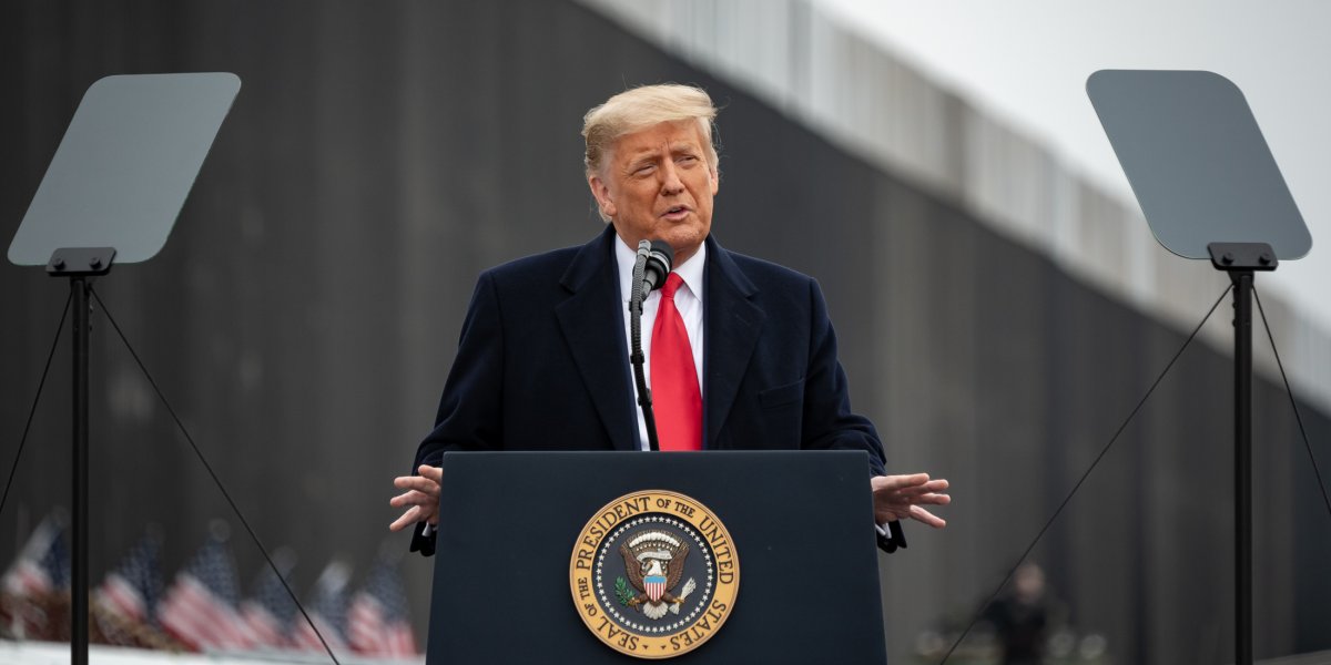 Donald Trump em discurso