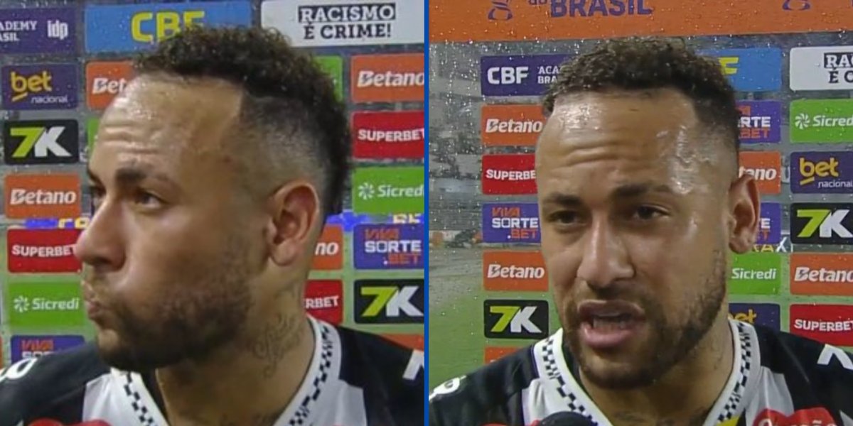 Neymar na entrevista após a eliminação