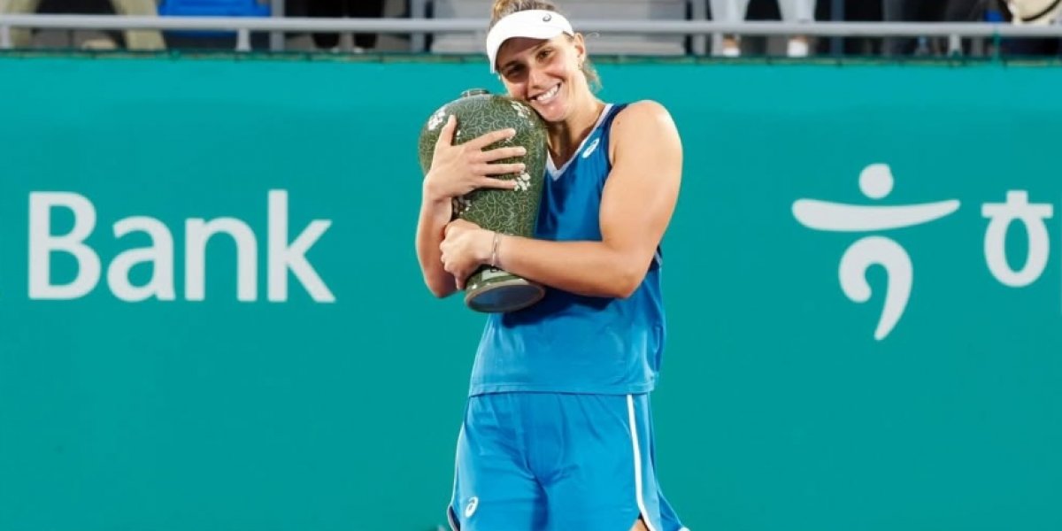 Bia Haddad após vencer em Seoul