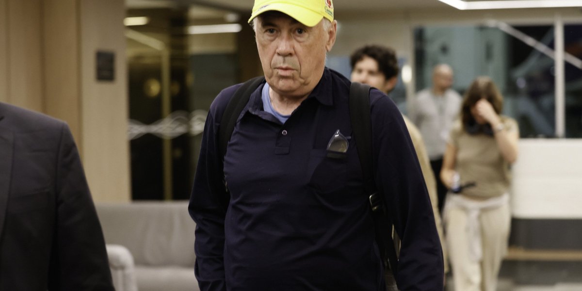 Ancelotti chegando para a Seleção