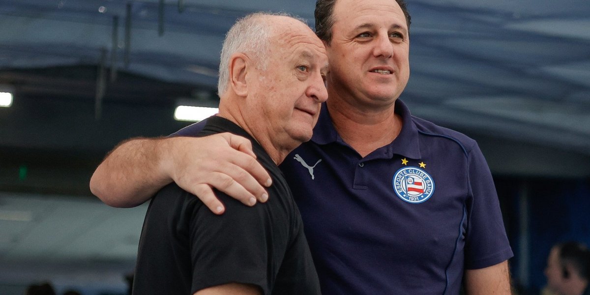 Rogério Ceni e Felipão, antes do duelo contra o Grêmio (Imagem ilustrativa)