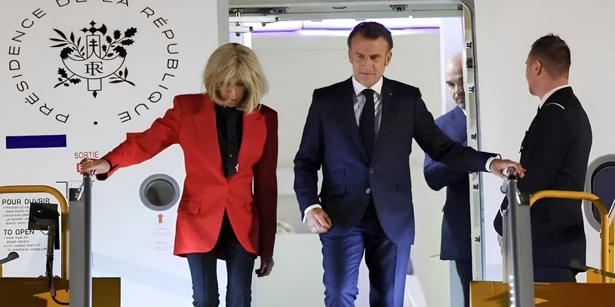 Macron minimiza tapa no rosto e descarta briga com esposa