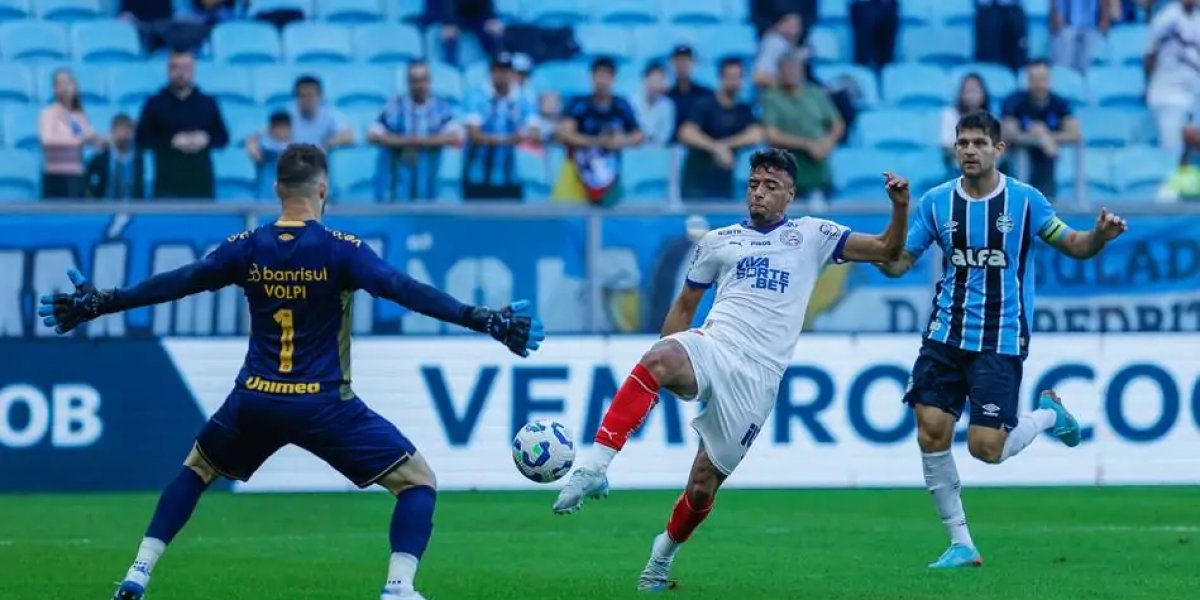 Lucho Rodríguez passou em branco contra na derrota por 1 a 0 contra o Grêmio