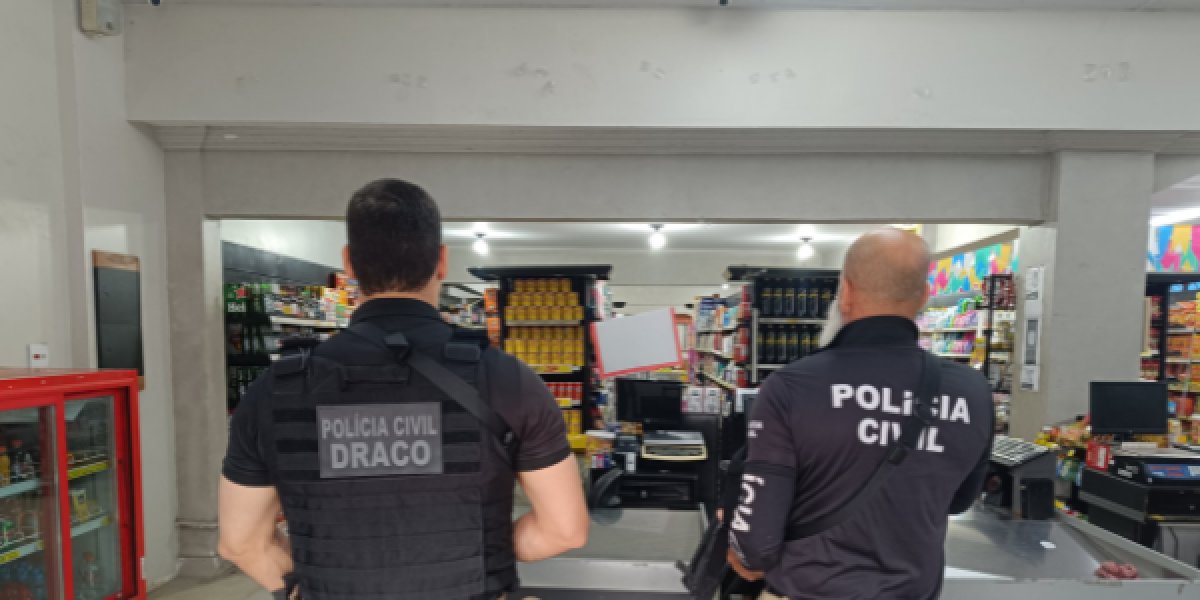 Agentes da Polícia Civil Draco na operação Galardão